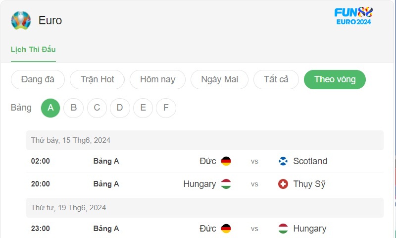 Cập nhật nhanh chóng và chính xác về tỉ số euro hôm nay, kết quả euro, và lịch thi đấu Euro 2024 - giải đấu hàng đầu châu Âu. 